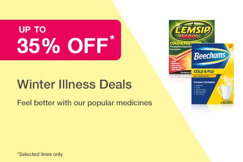 35% off Selected Winter Illness Deals