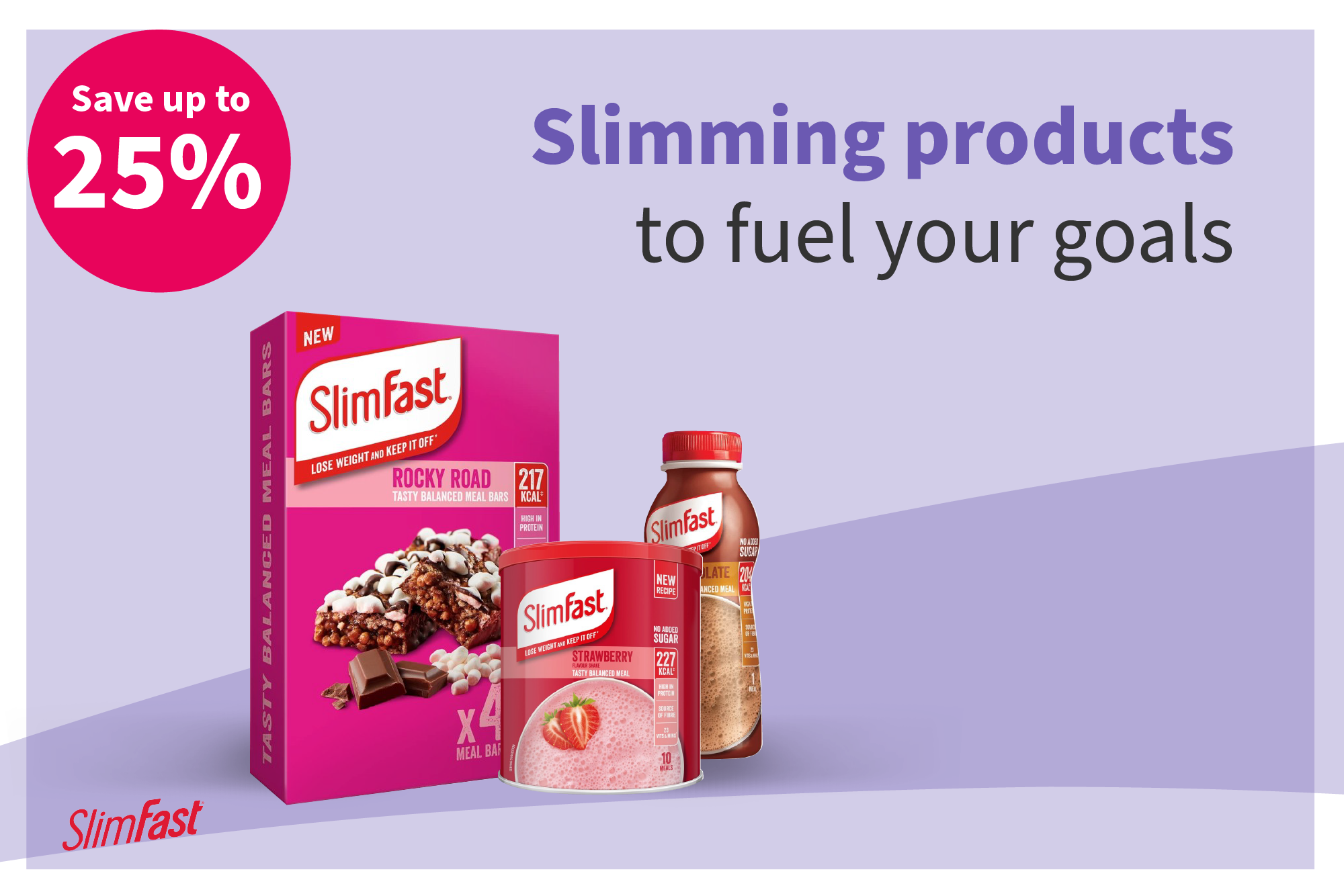 Save up to 25% on SlimFast			