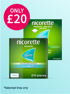 Only £20 on selected Nicorette