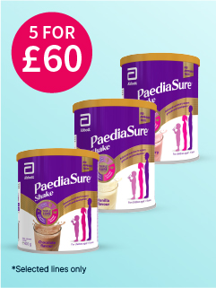 5 for £60 on selected Pediasure